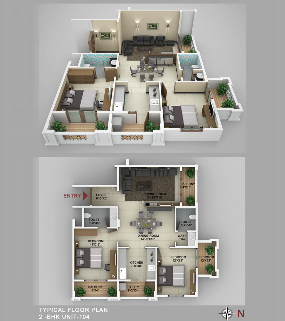 Athena-2bhk-unit-104